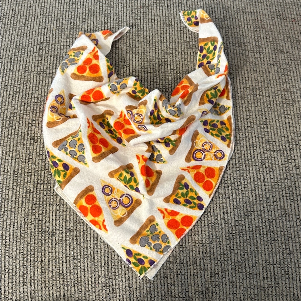 Pizza Dog Bandana with cute pizza Print NEW handmade neckerchief frenchie corgi